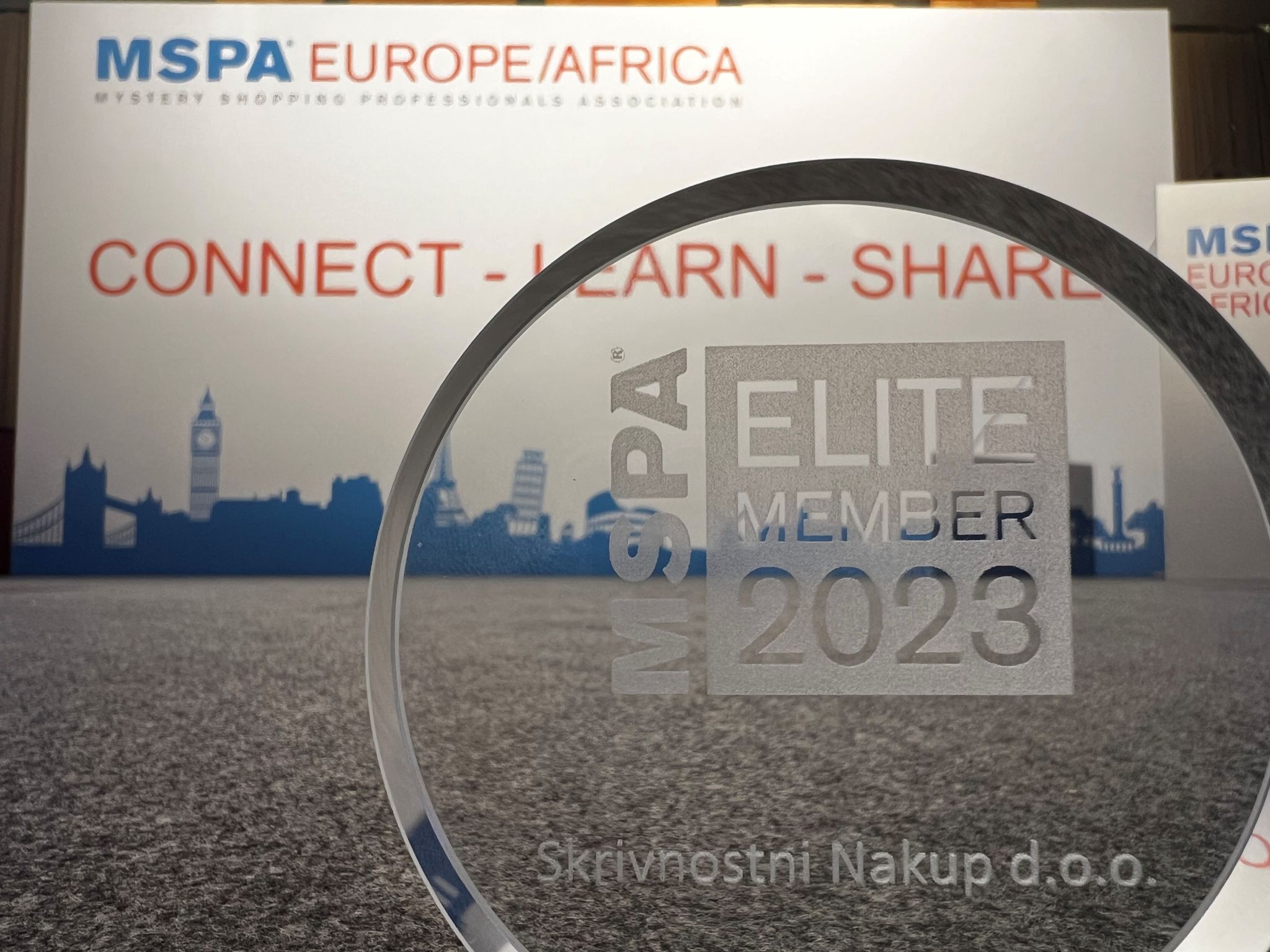 MSPA Elite Member 2023 priznanje -Skrivnostni nakup