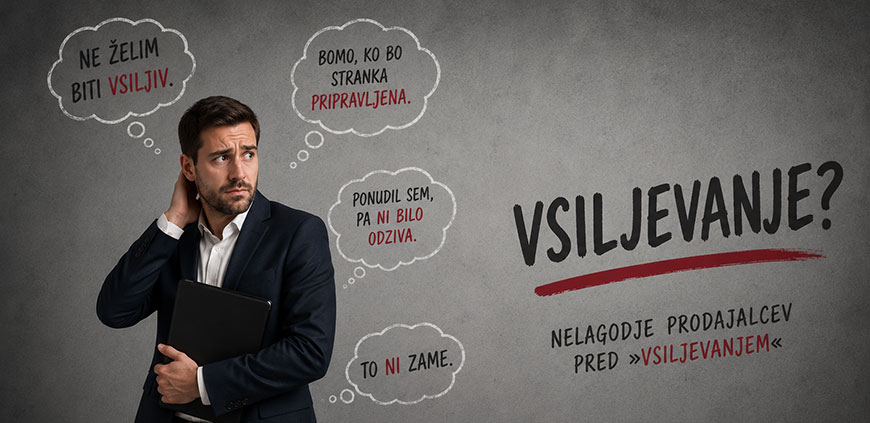 Izgovori prodajalcev | Nelagodje prodajalcev pred »vsiljevanjem«